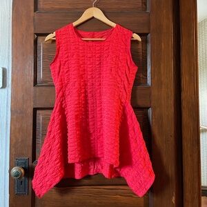 Heydari red sleeveless top size XS